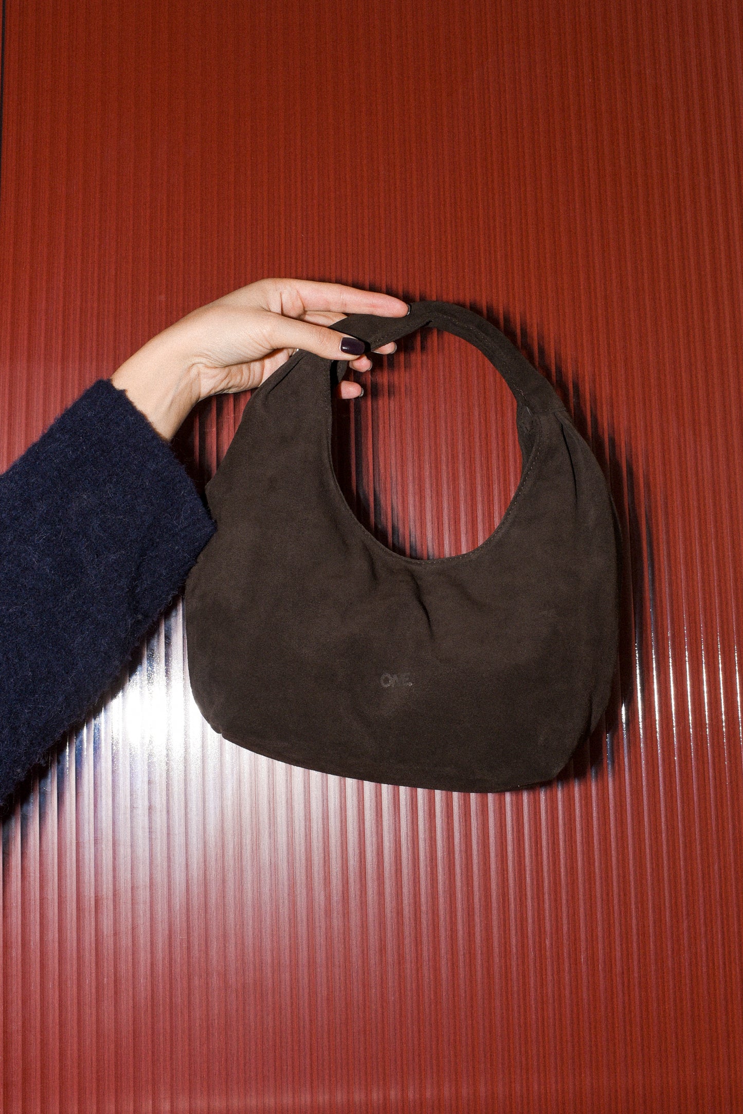 ONE. HASE midi suede brown
