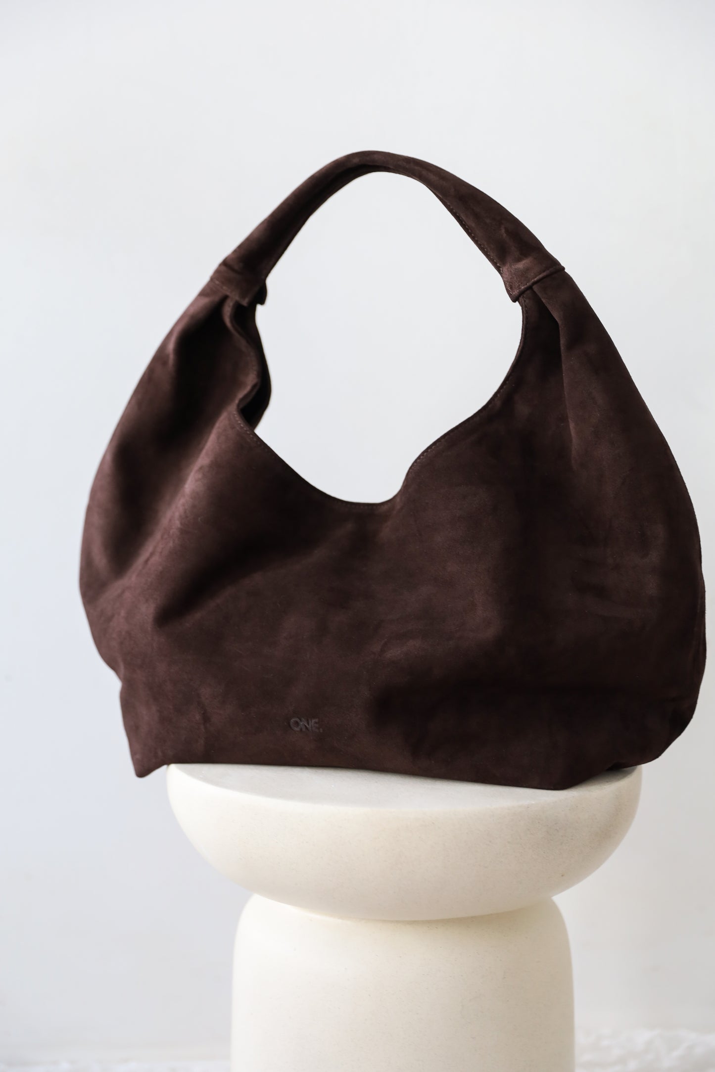 ONE. HASE maxi suede brown
