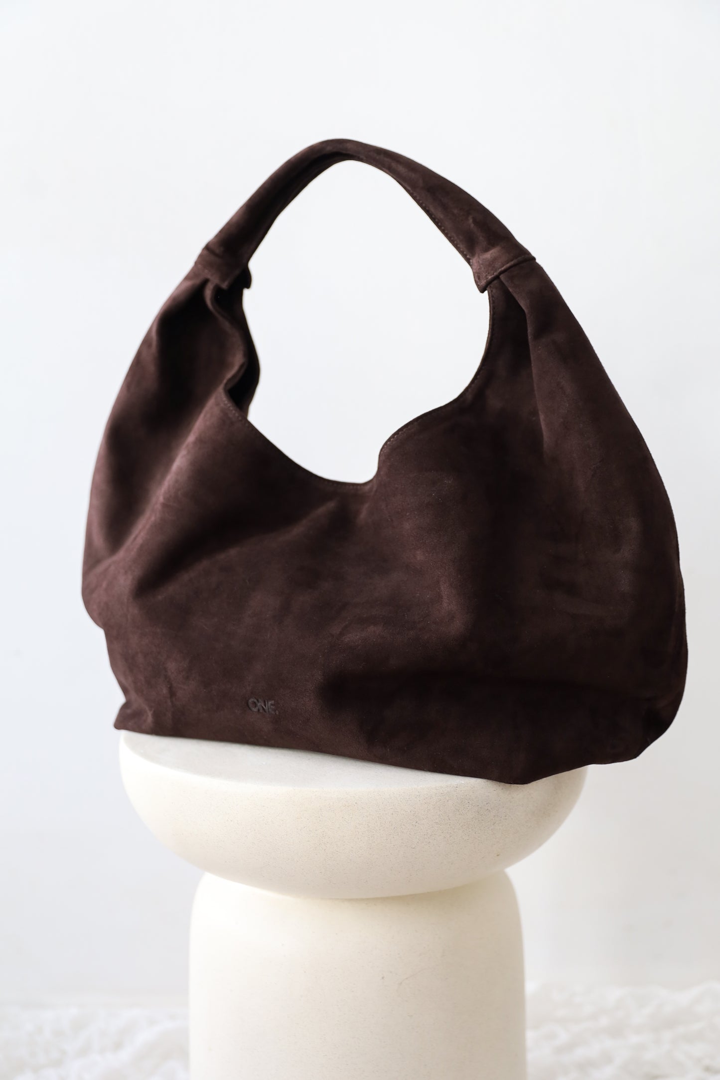 ONE. HASE maxi suede brown
