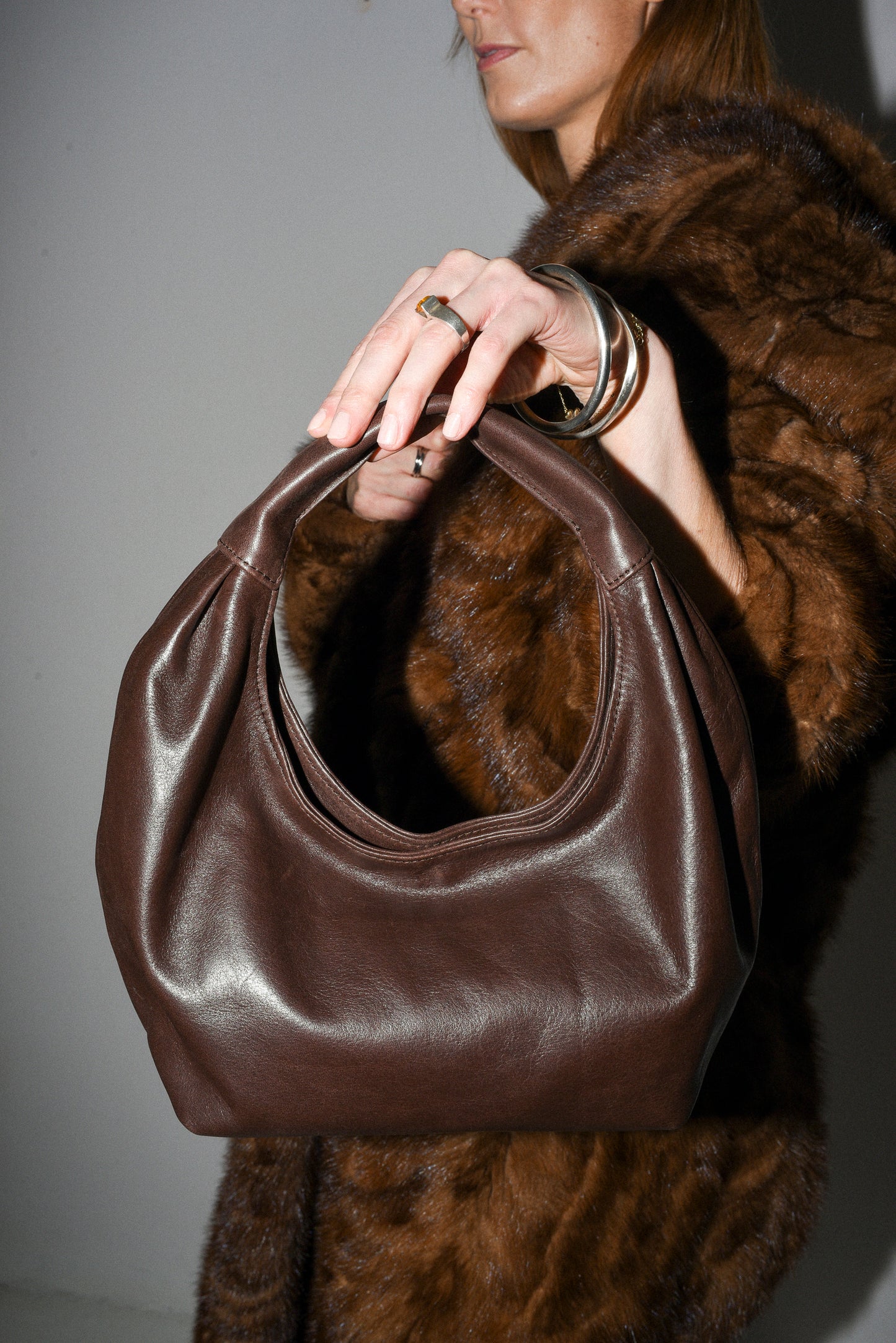 ONE. HUSH midi brown